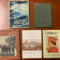 Vecchie guide turistiche Urbino Viterbo Piemonte