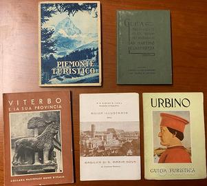 Vecchie guide turistiche Urbino Viterbo Piemonte
