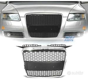GRIGLIA AUDI A3 8P 8PA 05-08 LOOK RS CROMO NERO