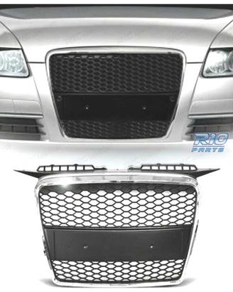 GRIGLIA AUDI A3 8P 8PA 05-08 LOOK RS CROMO NERO