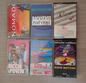 Lotto di 7 musicassette originali - artisti vari 