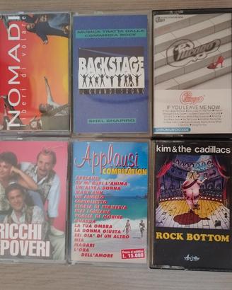 Lotto di 7 musicassette originali - artisti vari 