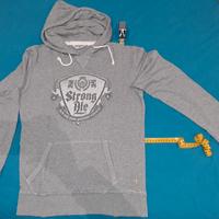 Felpa Jack & Jones grigia cappuccio taglia M