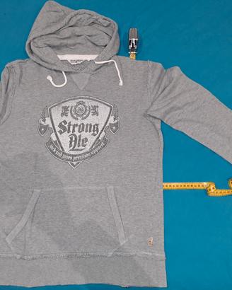 Felpa Jack & Jones grigia cappuccio taglia M