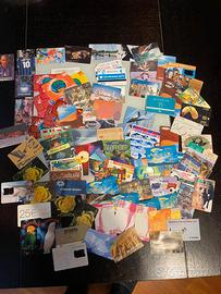 Lotto 100 carte -schede telefoniche mondiali r