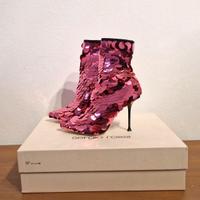 Stivaletti con tacco, rosso, Sergio Rossi, n.37,5