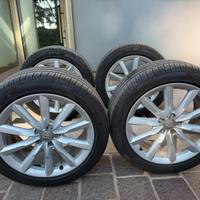 Set cerchi Audi R19 piu gomme estive Pirelli