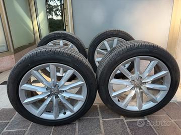 Set cerchi Audi R19 piu gomme estive Pirelli