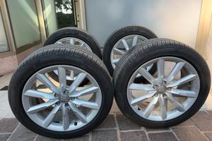 Set cerchi Audi R19 piu gomme estive Pirelli