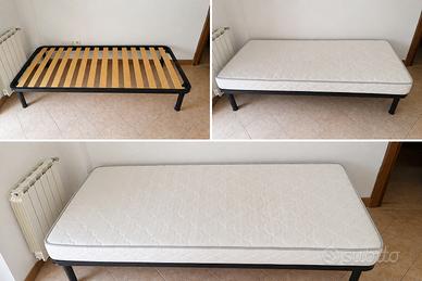Letto Singolo 80 * 190 cm con doghe e matterasso