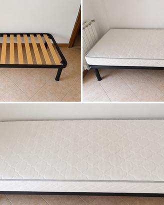 Letto Singolo 80 * 190 cm con doghe e matterasso
