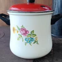 pentola smaltata vintage 