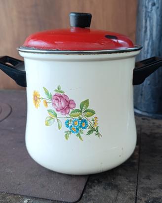 pentola smaltata vintage 