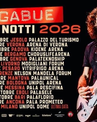 Ligabue concerto pesaro biglietti sabato 3 ottobre