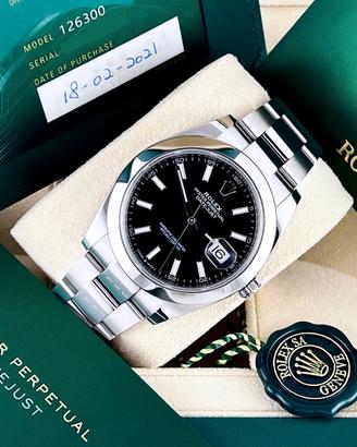 Rolex Datejust 41mm 126300 Oyster Nero - 2021