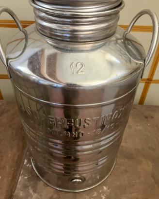 Fusto  inox alimentare 50 litri acciaio 18/10