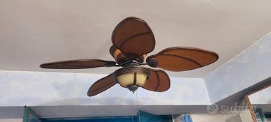 ventilatore da soffitto tropicale con doppia luce