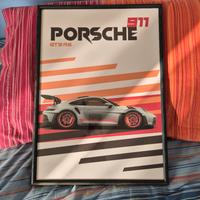 Poster Porsche gt3 rs 911