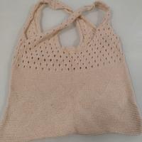 Borsa in maglia crochet beige – 