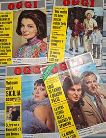 4 riviste Oggi anno 1968
