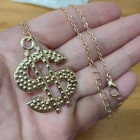 Collana trap hip hop nuova dollaro 