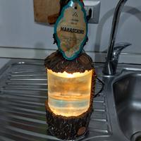 Bottiglia maraschino lampada