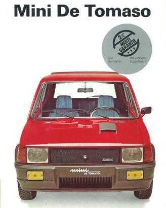 Depliant Brochure Innocenti Mini 90 120 DeTomaso