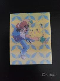 Card lenticolare Yoga Pokémon 89 Pikachu e Ash