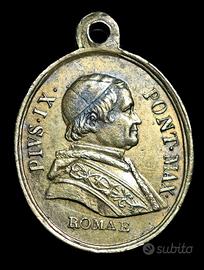 Medaglia Pio IX Roma Maria Auxilium Christianorum