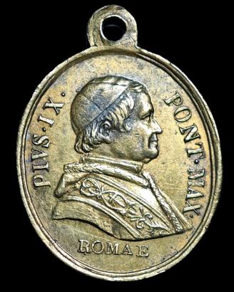 Medaglia Pio IX Roma Maria Auxilium Christianorum