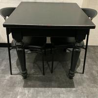 3 tavoli legno 80 x 80