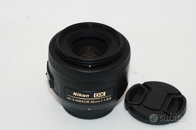 obiettivo lente Nikon AF-S 35mm f1.8 dx G AF 