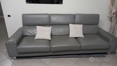 Divano 3 posti vera pelle