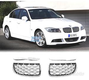 GRIGLIE BMW E90 E91 05-08 CROMATE DIAMANTE