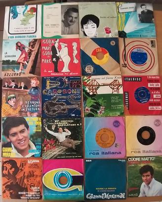 Cofanetto di dischi vinile 45 giri anni '50/'60
