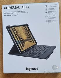 Tastiera Custodia Tablet 9-10" Logitech Universal
