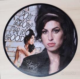 Vinile 33 giri da parete omaggio a Amy Winehouse 