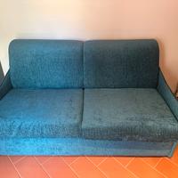 Divano letto color petrolio