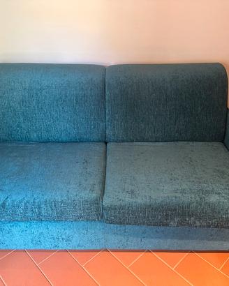 Divano letto color petrolio