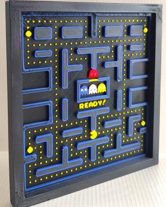 Quadretto 3D Pacman Arcade Retrogaming