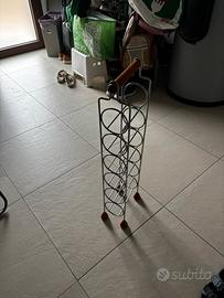 PORTAVINO IN ACCIAIO DI DESIGN