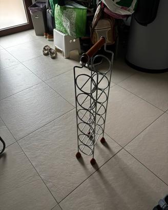 PORTAVINO IN ACCIAIO DI DESIGN