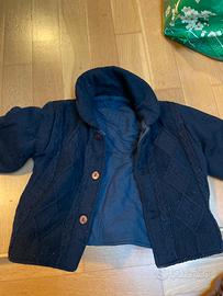 Giacchino Bimby 06 mesi 100%  lana Merinos