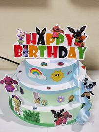 Torta finta scenografica tema Bing