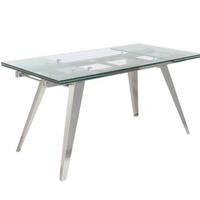 TAVOLO VETRO TEMPERATO E SEDIE