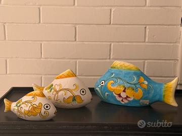 Ceramiche pesci fatto a mano