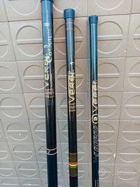 3  CANNE DA PESCA in CARBONIO "Veret"