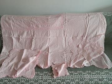 Tovaglia 280x170 ricamata+12tovaglioli+12tovagliet