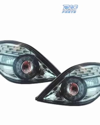 FANALI PEUGEOT 207 CC 06-12 LED FONDO CROMATO