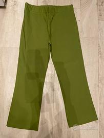 Pantalone verde a zampa